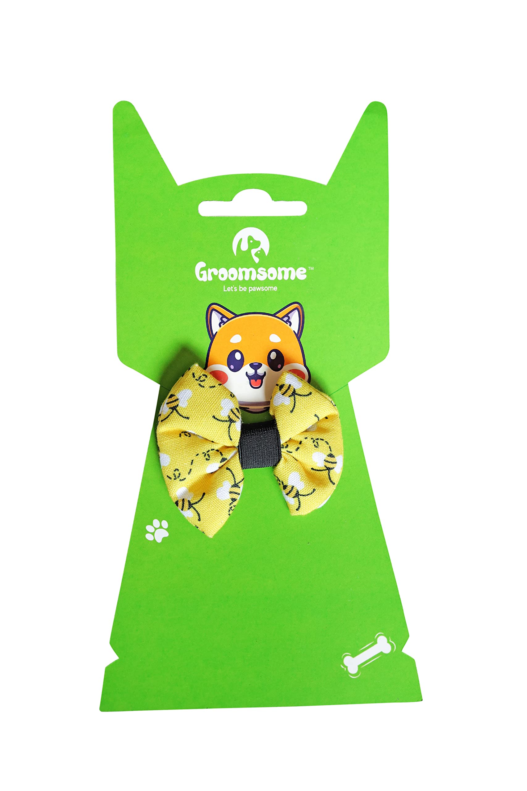 GROOMSOME Cute Dog Bow Tie- Yellow (Size: Small) Pack of 1 (B09L59B1JC) Amazon Price History, Amazon Price Tracker