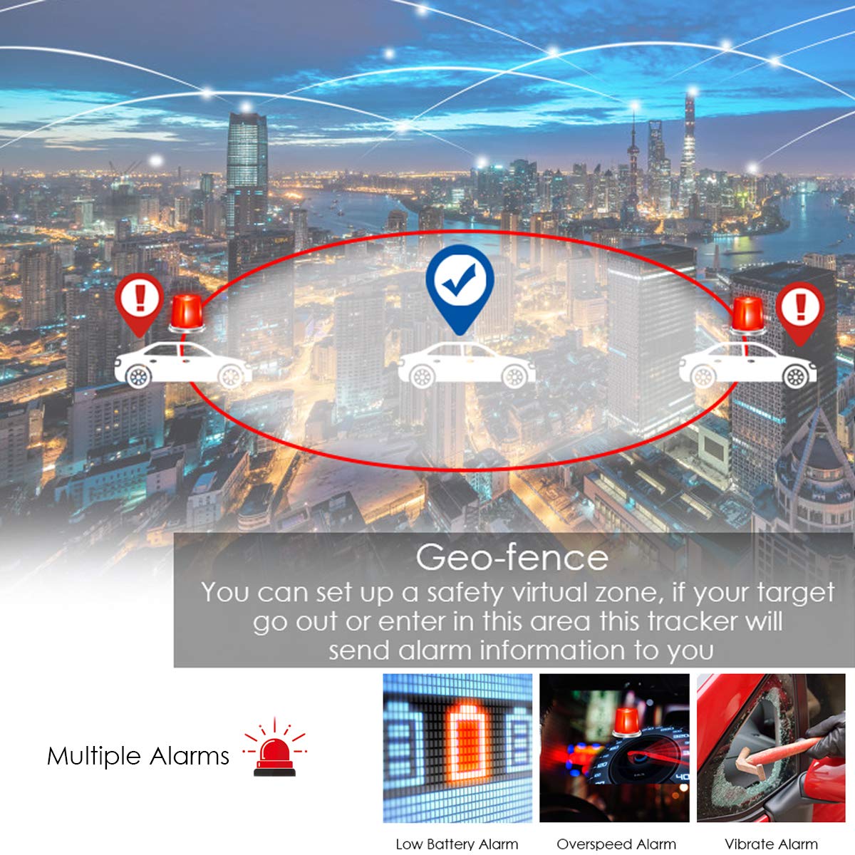 TKSTAR GPS Tracker, Tracker GPS per veicoli in tempo reale impermeabile portatile dispositivo di tracciamento magnetico per 90 giorni di standby, sistema di monitoraggio e monitoraggio libero TK905