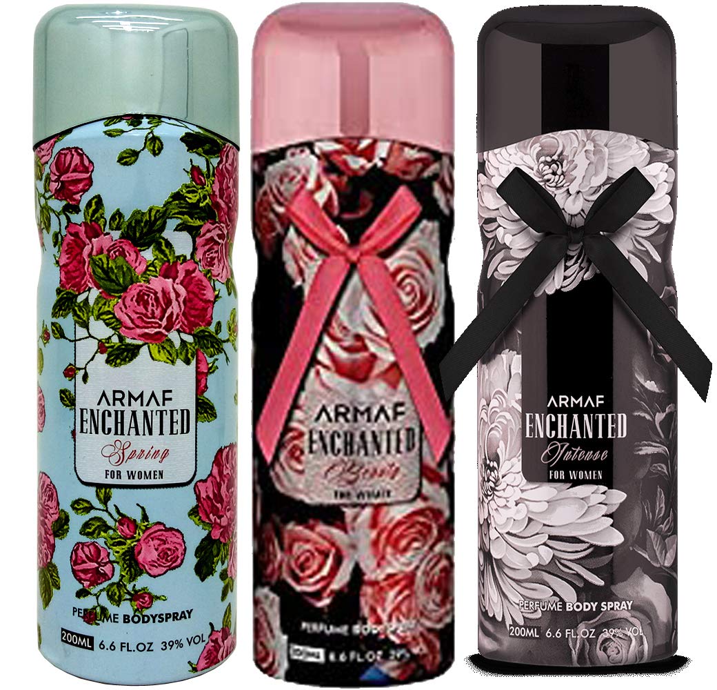 ARMAFWomen's Enchanted spring & Intense & Vintage 200ml Pack of-3