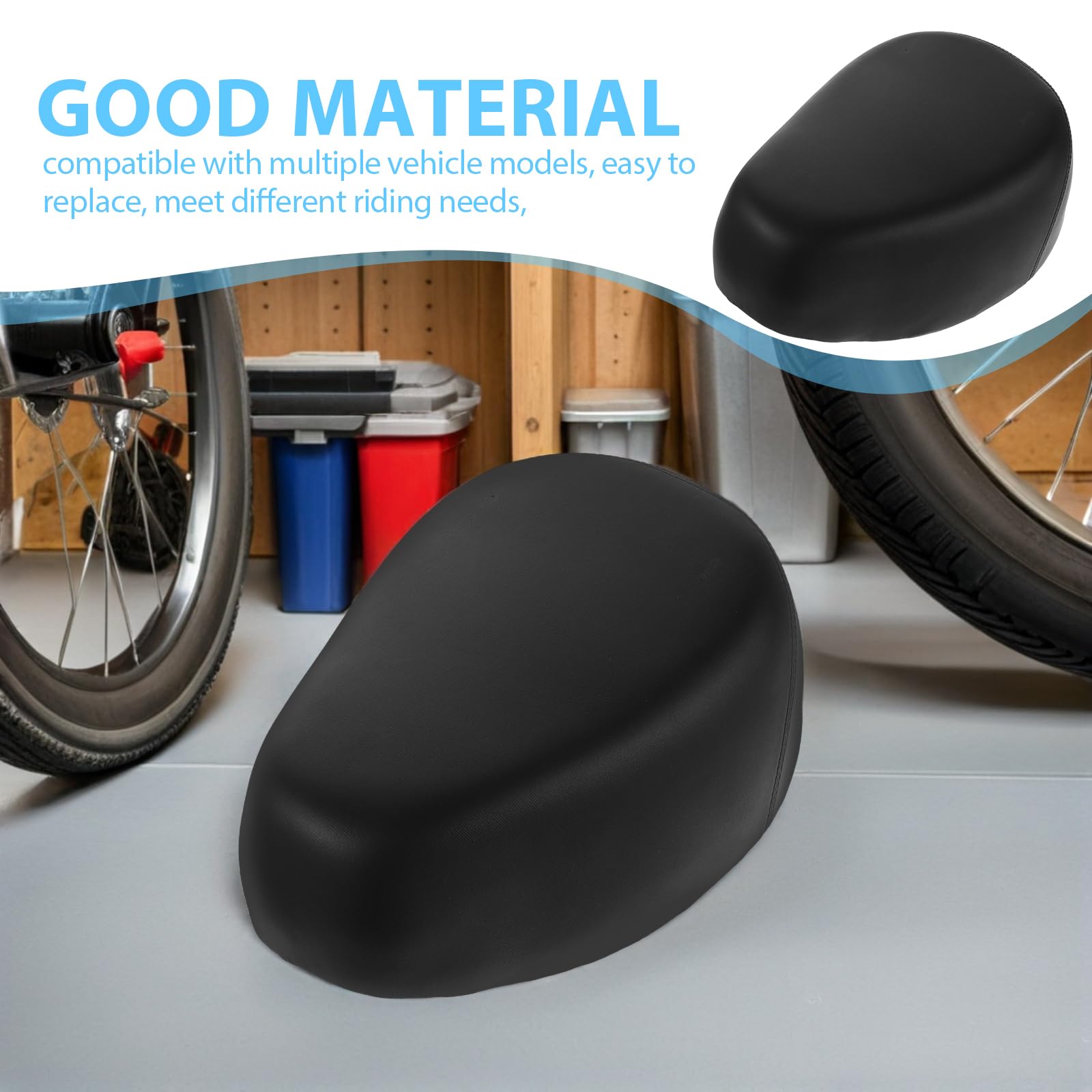 BESTonZON Selle de vélo Ergonomique avec Insert hautement élastique - Coussin de Selle de vélo Confortable et Stable de Conduite et Conditions météorologiques
