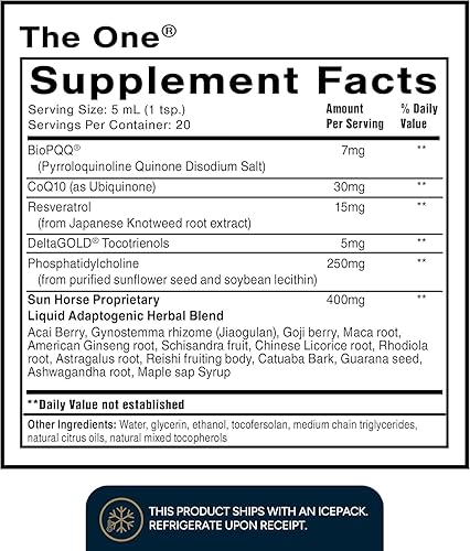 Miniatura 2 de Quicksilver Scientific The ONE Elixir mitocondrial - Suplemento de mitocondrias para apoyar la salud celular con fosfatidilcolina, resveratrol,