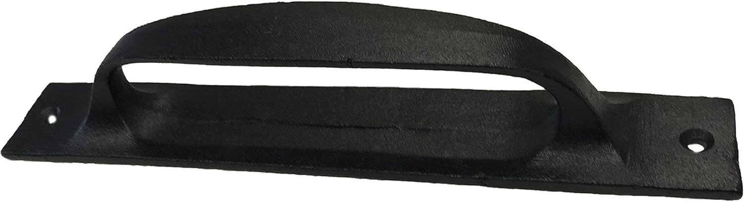 Buy 2 get 3 (2) - 6.5 Flat Iron Handle - DS-03 - for Gate, Garage, Closet, Cabinet, Sliding Barn & Shed Doors - in Vintage Black Wrought Iron Finish (2) Handles Get Special Price (2) - 6.5 Flat Iron Handle - DS-03 - for Gate, Garage, Closet, Cabinet, Sliding Barn & Shed Doors - in Vintage Black Wrought Iron Finish (2) Handles