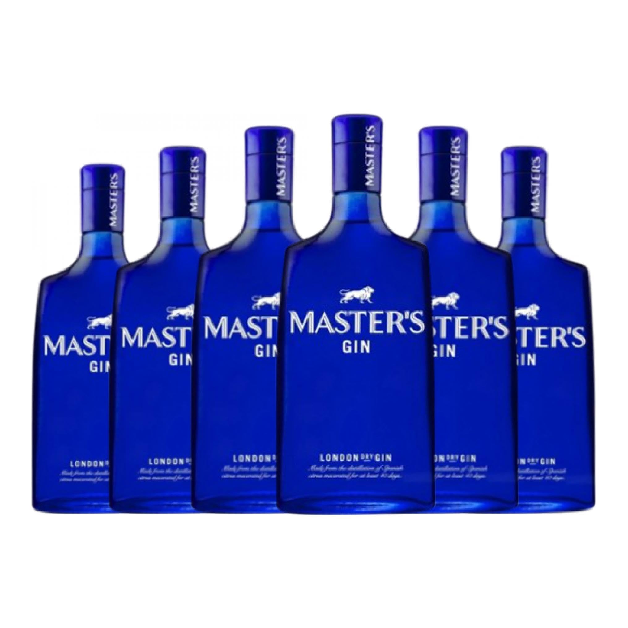 Gin MG Master's London Dry Gin Medium Flasche 50 cl (Karton mit 6 Medium Flasche von 50 cl)