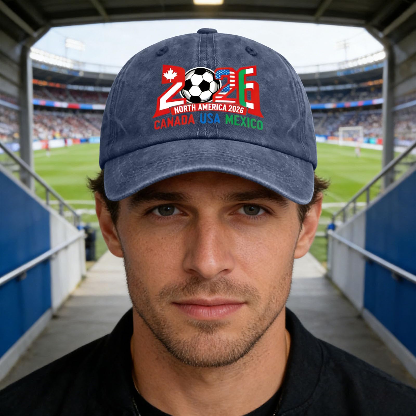 2026 Cup Hat, USA Canada Mexico World Cup Soccer Cap, Host Country Soccer Football Cap, Cotton Baseball Hat for Men Women — view 4