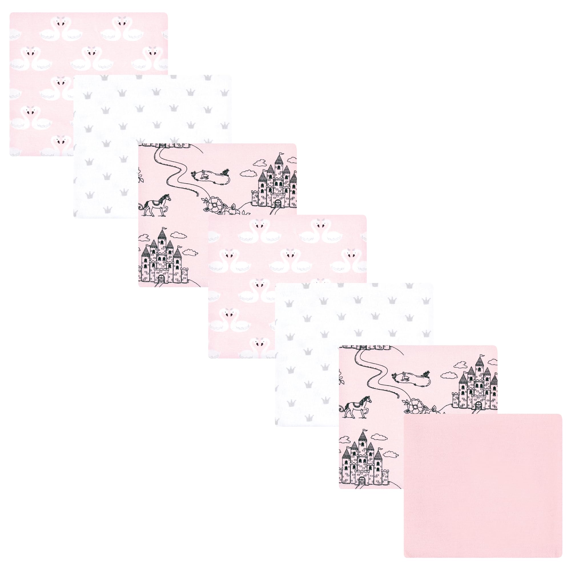 Luvable Friends Little Treasure Flannel Receiving Blankets 7pk