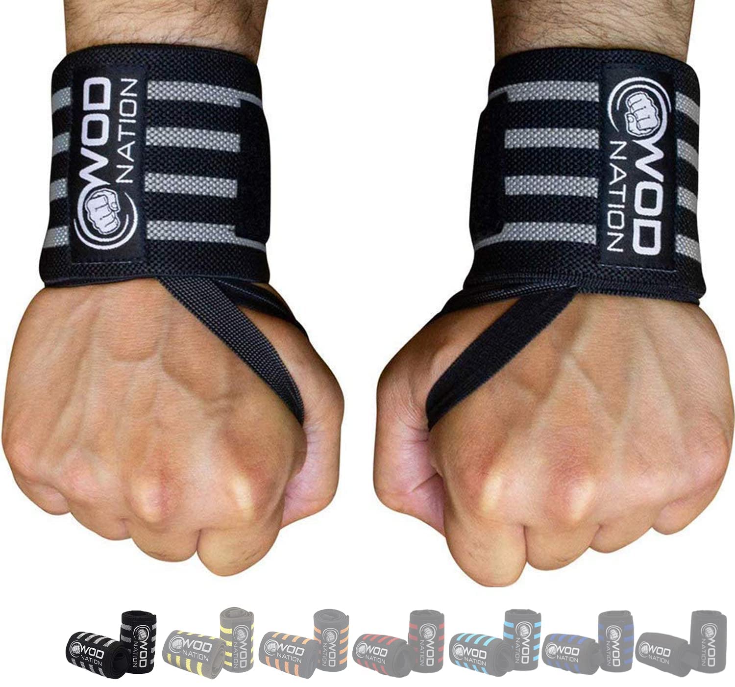 WOD Nation Wrist Wraps Weightlifting for Men Women Weight Lifting