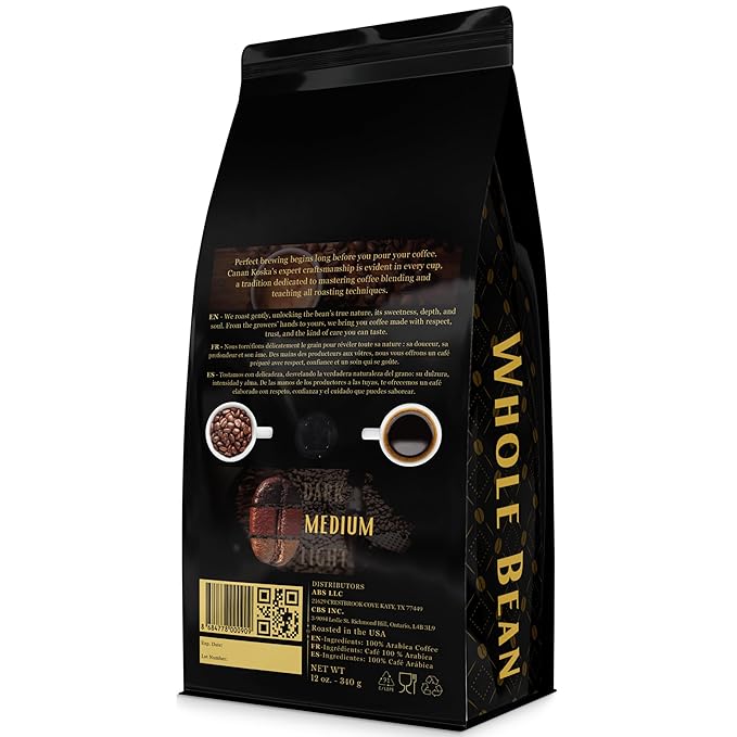 Canan Koska Café en Grano Espresso 340 g Tostado Medio Arábica Premium miniatura 2