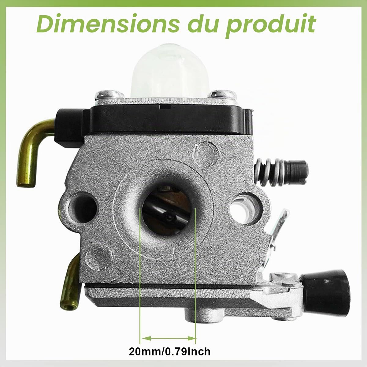 ZAMDOE Carburateur pour Stihl HS75, HS80, HS85 Taille-Haies débroussailleuse Moteurs Carburateur pour ZAMA C1Q-S42 et C1Q-S42C 4226 120 0604 Pièce de Rechange