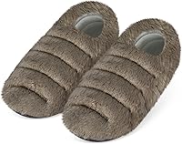 Vista 19 de SUZZIPAD Pantuflas para microondas y calentador de pies para cama, pantuflas térmicas para microondas para mujeres y hombres, calentadores de pies
