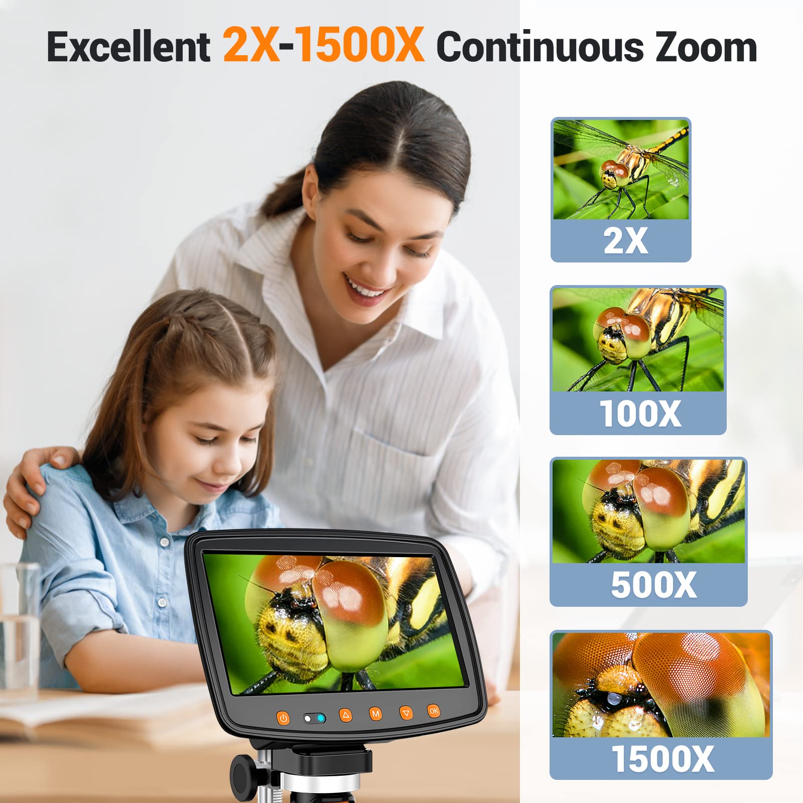 Condition photo showing New/Like New for leipan digital microscope with 7" lcd screen,1500x magnification soldering microscope with hdmi,coin microscope with 12mp image sensor,windows/mac/tv compatibleï1?4ˆ32gb cardï1?4‰