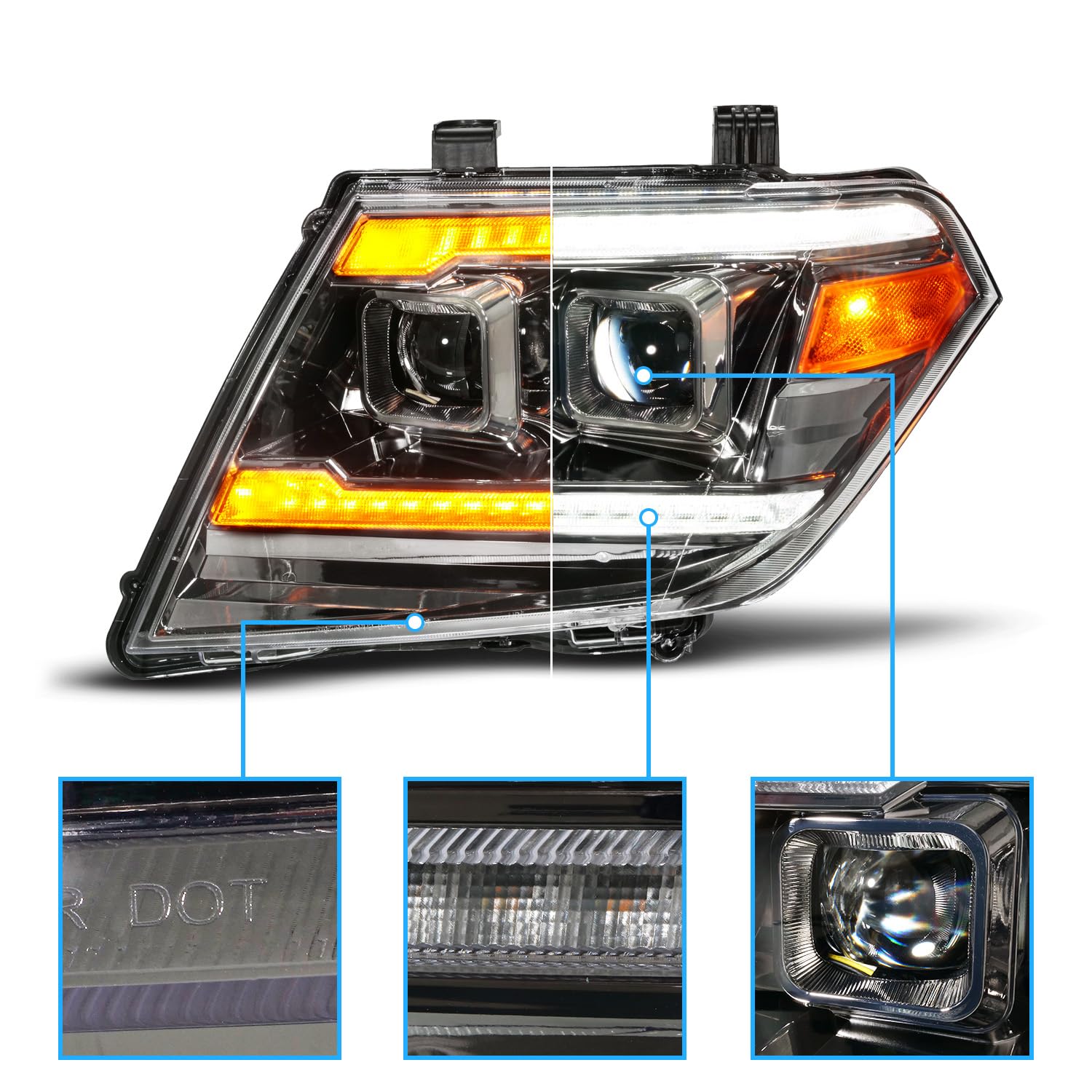 Amazon.com: AmeriLite for 2009-2020 Nissan Frontier Pickup
