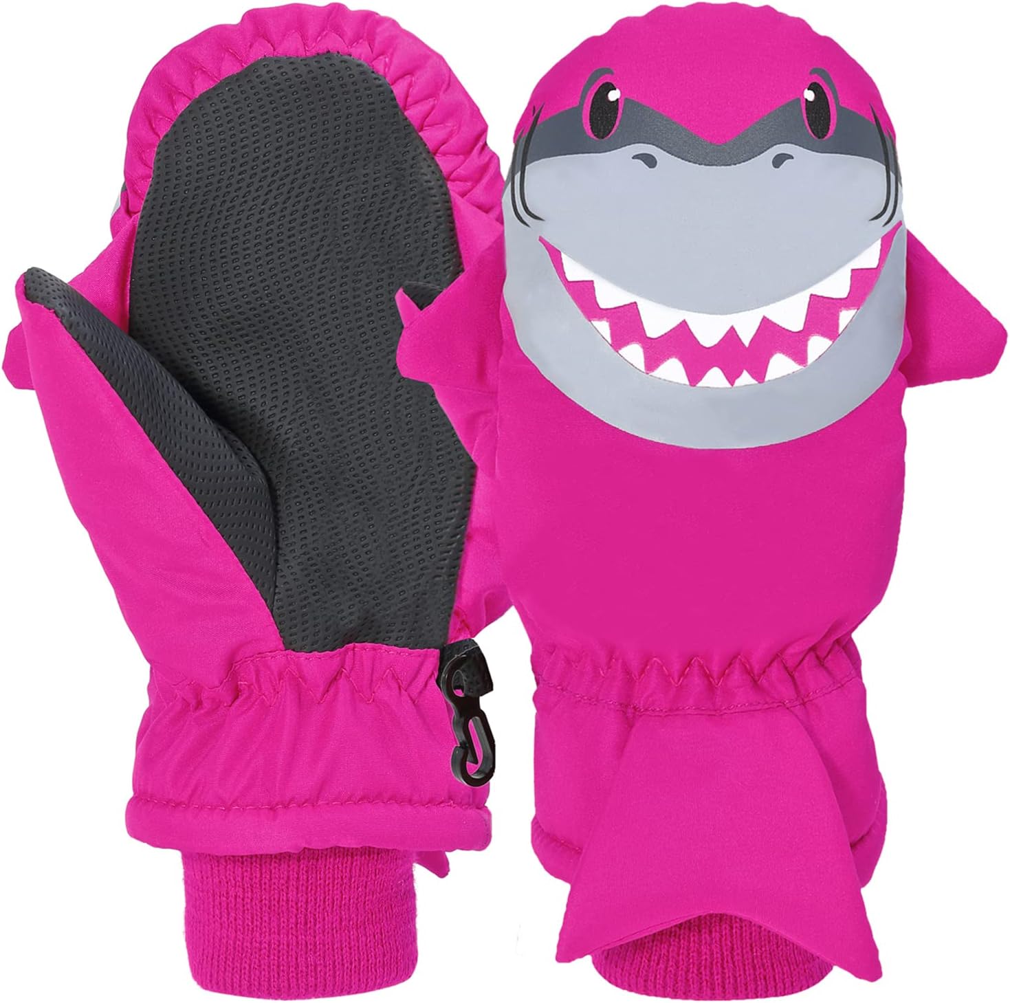 Kid and Baby Easy on Wrap Mittens Winter Warm Sport Ski Gloves for 3-7 Years Old