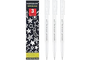 White Ink Pens for Artists - Opaque Archival Gel Pen (1mm Fine...