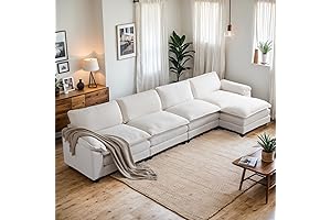 Cuddle Up in Comfort: Sectional Sofa Modular Deep 4-Seat Dream Couch