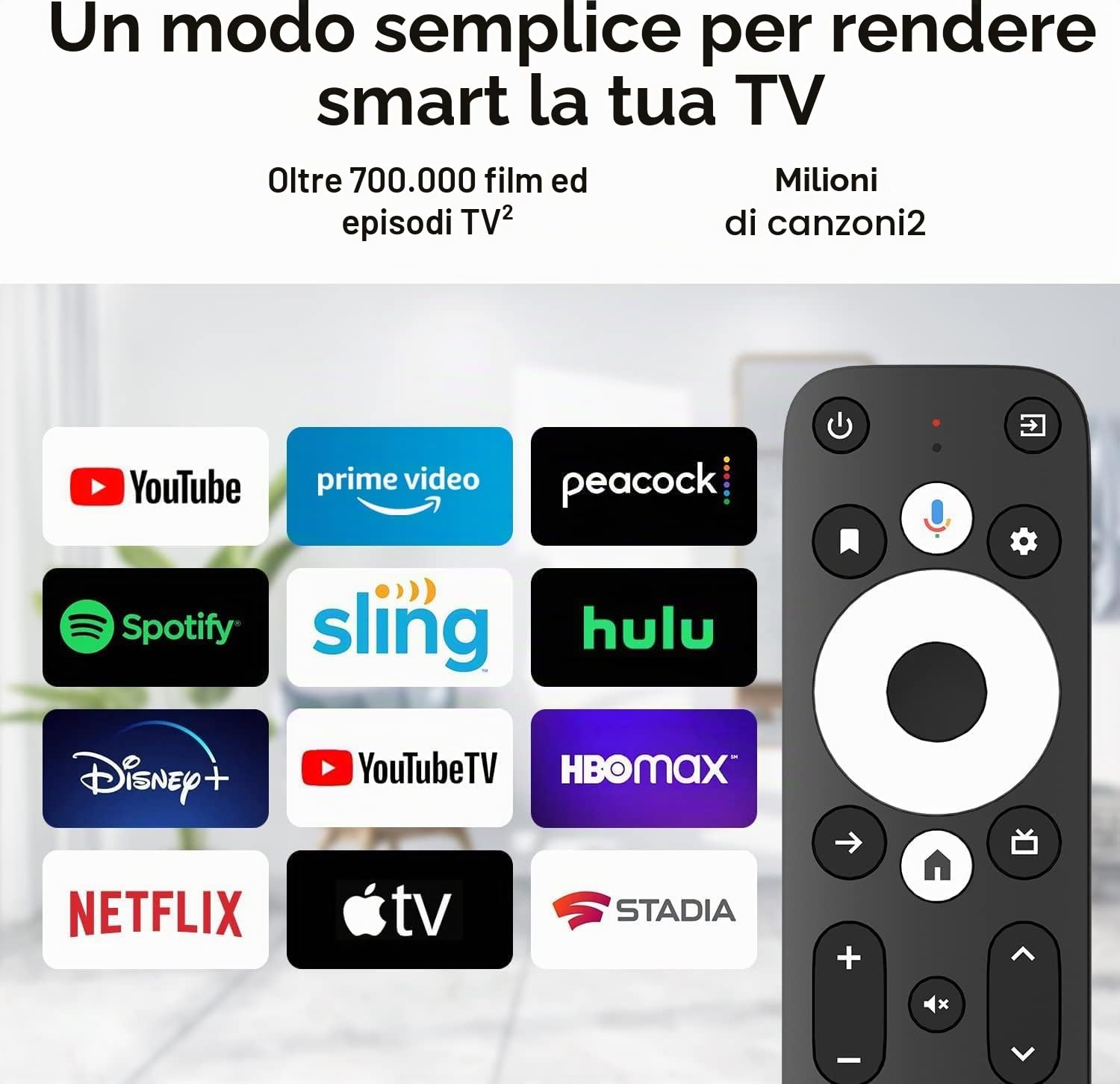 GigaBlue Android11 Giga TV OTT IP Stick 4K PRO HDR60Hz / HDMI2.1 / WiFi6 UHD 4K con Google App Store (adatto per App Netflix, App Disney+, App YouTube e molte altre)