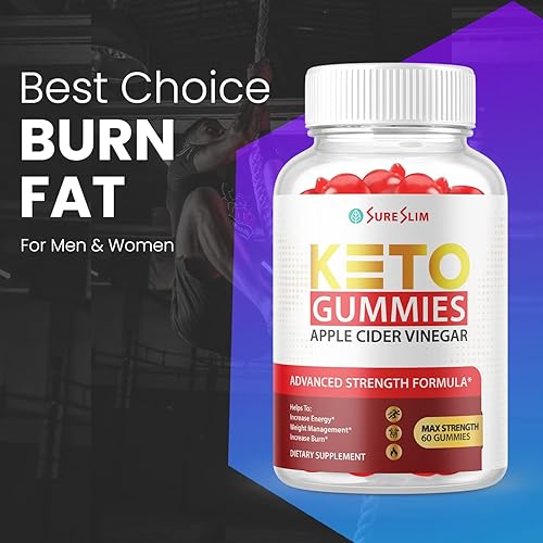 Miniatura 5 de Gomitas Keto Sure Slim - Veganas, sin OGM - Gomitas Keto con vinagre de sidra de manzana, gomitas Keto Sureslim con ACV para cetosis, fórmula