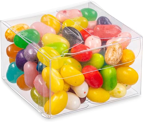 Miniatura 10 de Hammont Cajas de almacenamiento de plástico transparente PET (paquete de 8) de 4 x 4 x 8 pulgadas, cajas de regalo transparentes, recipientes vacíos