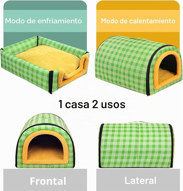 Foto 5 de 7 de Casa Grande para Perros 2 en 1 Cama para Perros Impermeable XL