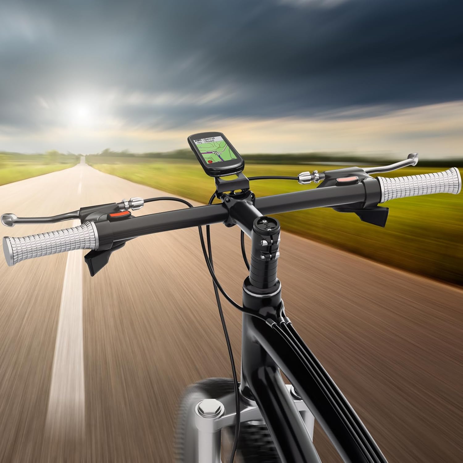 Out Front Bike Computer Mount - Fits 38mm Stem Bolts, Compatible with Garmin, Wahoo, Bryton, Cateye, GoPro, Bike Lights image 5