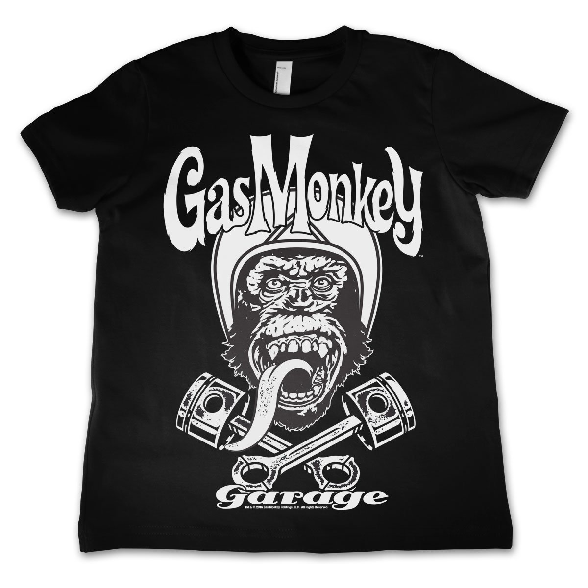 Officially Licensed Merchandise Gas Monkey Garage - Biker Monkey Kids T Shirts - Black 5/6 Years