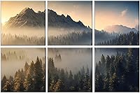 Vista 23 de JBER Paneles acústicos artísticos, paneles de pared acústicos de 72 x 48 pulgadas, arte de pared absorbente de sonido, paneles acústicos