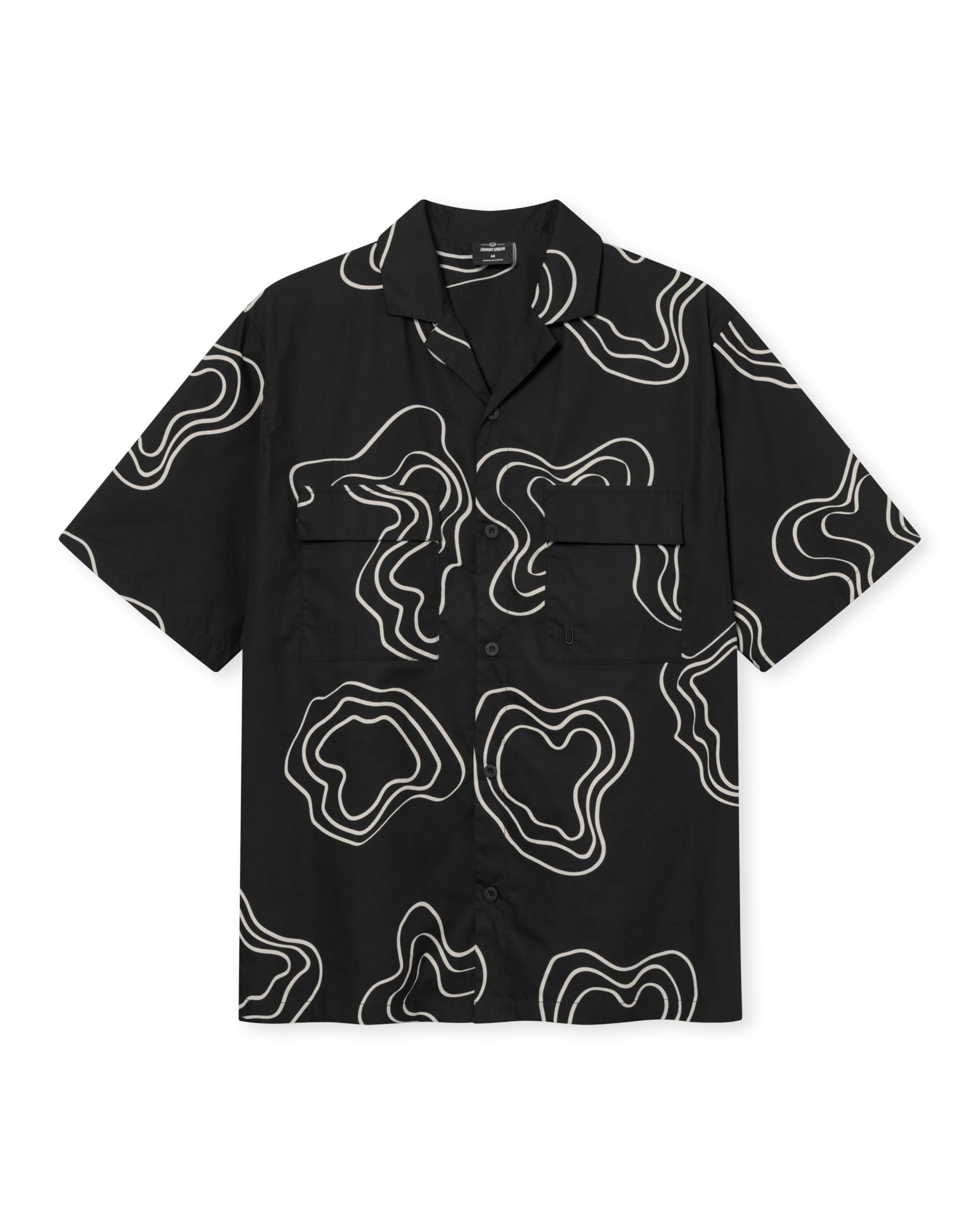 Johnny Urban Camicia a Maniche Corte Uomo - Spencer - Camicia Oversize con Stampa - Casual Shirt per Estate, Spiaggia, Festival - 100% Cotone - Abbigliamento Leggero e Sportivo