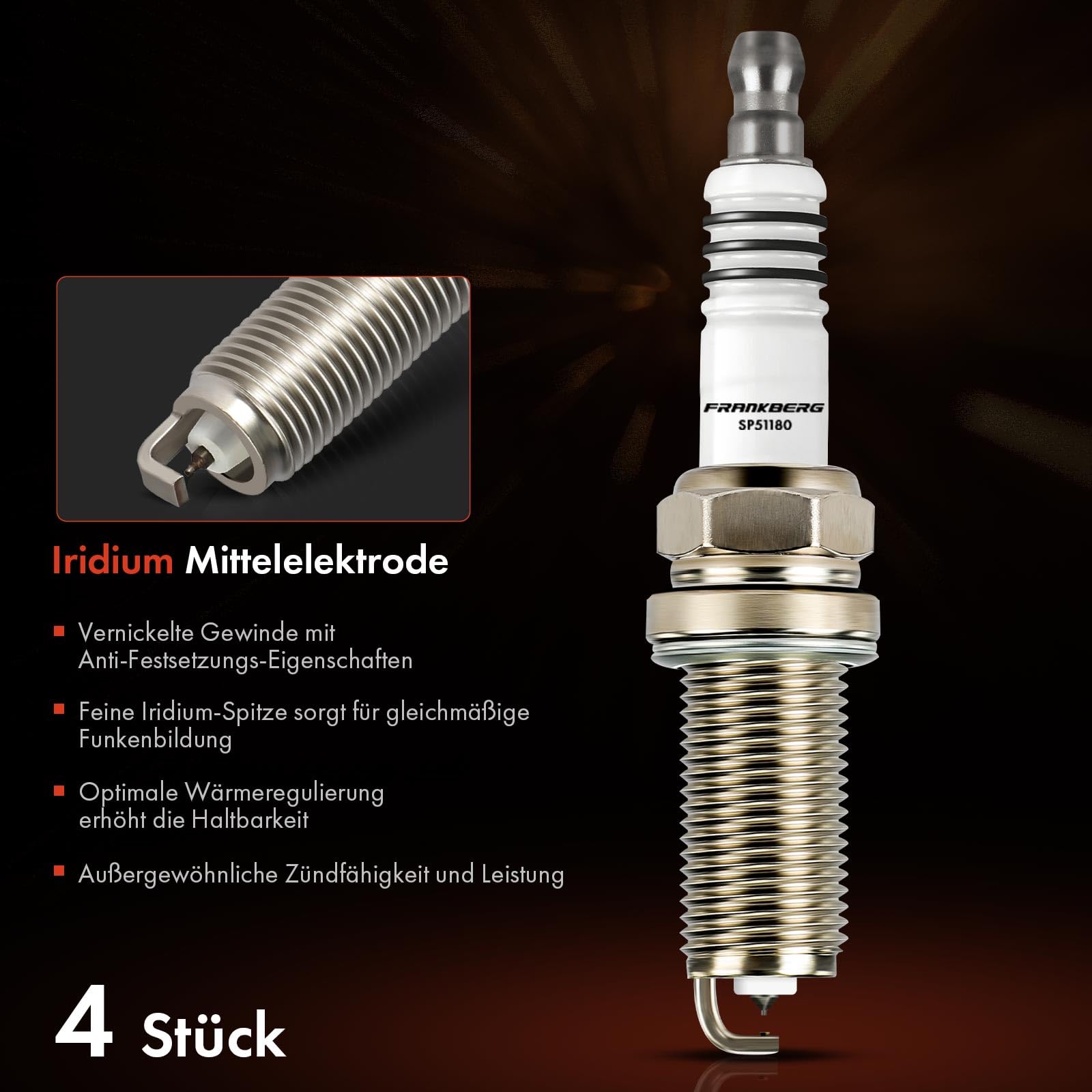 4x Iridium Zündkerzen - Kompatibel Mit Nissan & Renault Modellen