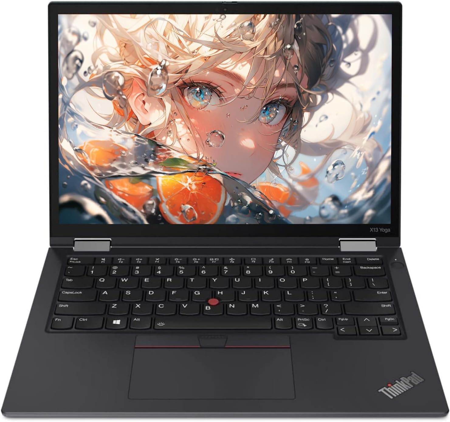 Lenovo Thinkpad X13 Yoga Ordinateur Portable 2in1, 13,3 Pouces PC, Processeur Intel Core i7-10610u, 16 Go de RAM, 512 Go SSD, HDMI, Clavier QWERTY, Windows 11 Pro (Rénové)