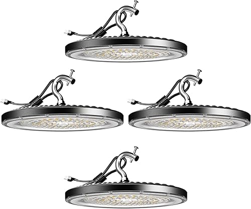 Lightdot Luz LED de tienda de alta bahía de 320 W, 45000 lm (Eqv.1200W MHHPS), luz LED UFO High Bay de 5000 K, iluminación de alta bahía para 30-42