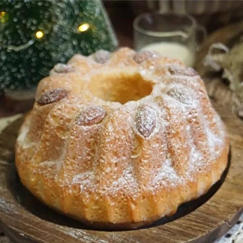 Miniatura 7 de Molde para pasteles pequeño antiadherente, sartén de acero al carbono resistente, bandeja para hornear de tubo acanalado negro, utilizado para