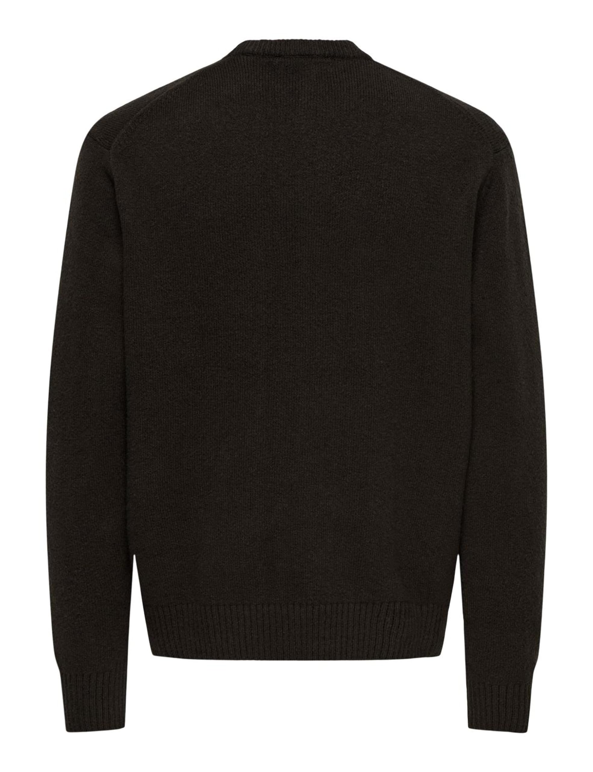 ONLY & SONS Onsjames RLX Crew Knit, Demitasse, S