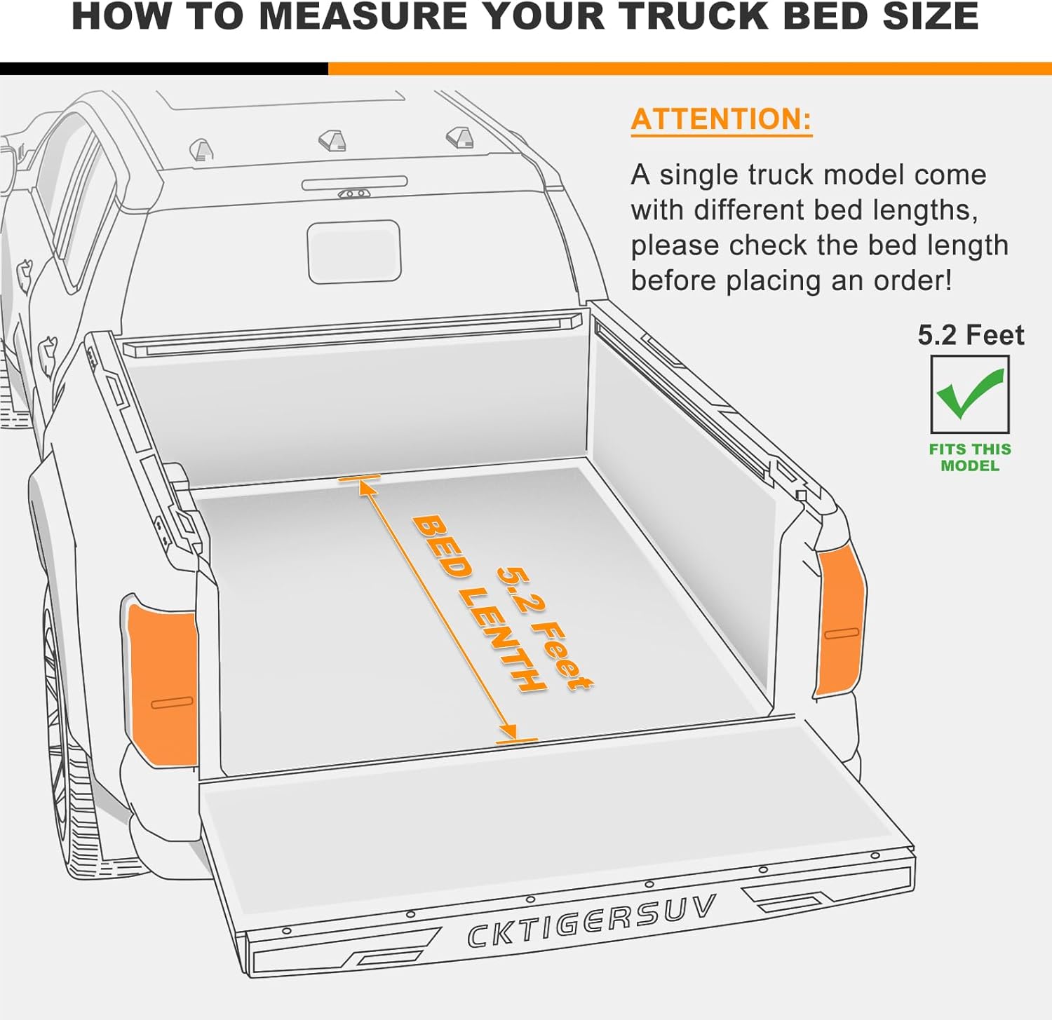 Retractable Truck Bed Tonneau Cover Fits 2023-2026 GMC Canyon Crew Cab 5.2 Feet Short Bed, Manual, with Spring Assist & LED Light Strip