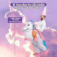 Vista 2 de TOLOCO Disfraz inflable para adultos, disfraz de unicornio, disfraz de Halloween para adultos, disfraz de Halloween para hombres, Adulto, Adulto