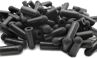 Black Silicone Vacuum Caps 1/8