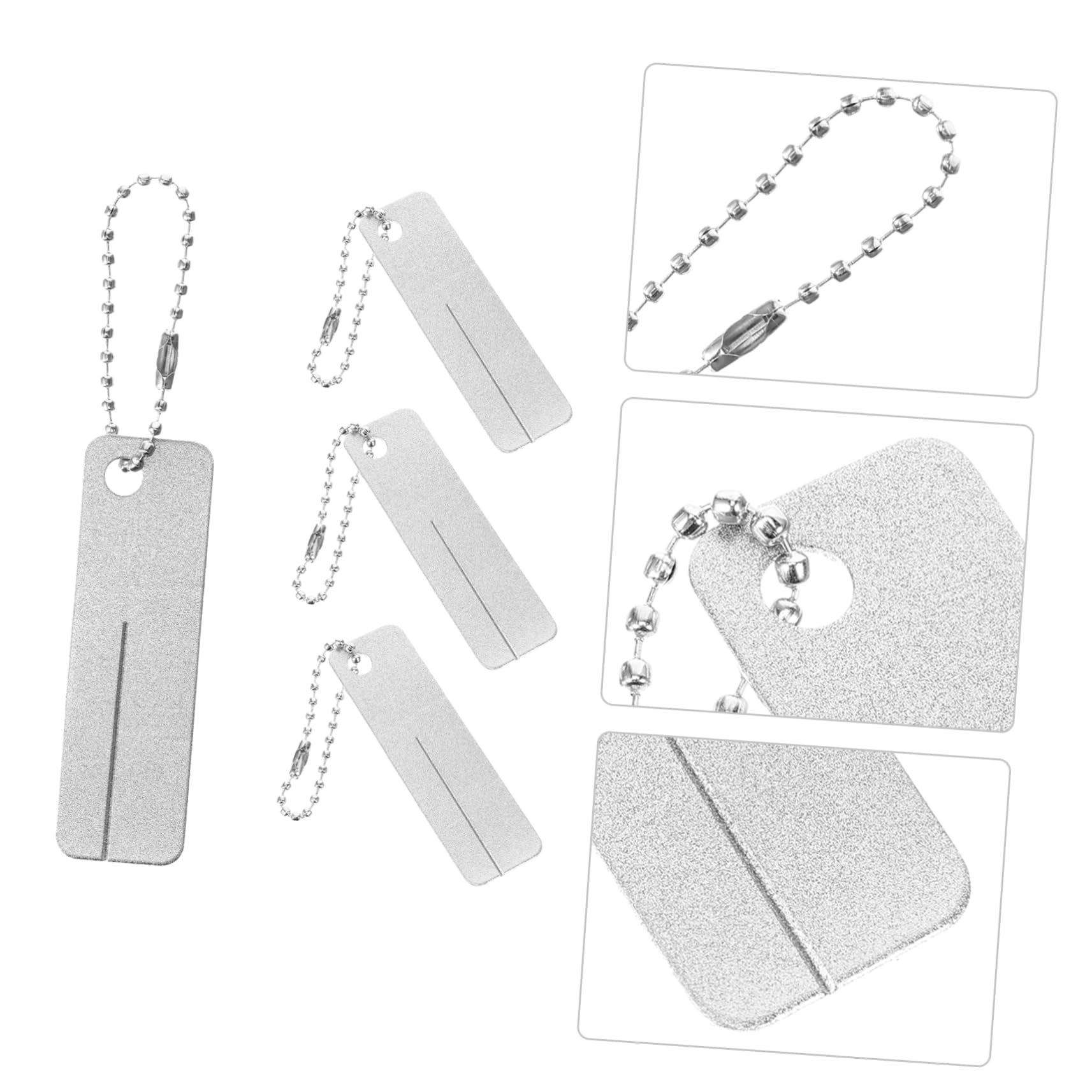 Sosoport 20 Pièces aiguiseur lime à hameçon fine outil de meulage de pêche Affûteur de hameçons de pêcheur outils accessoire d'hameçon de pêche fichier de meulage d'hameçon Métal