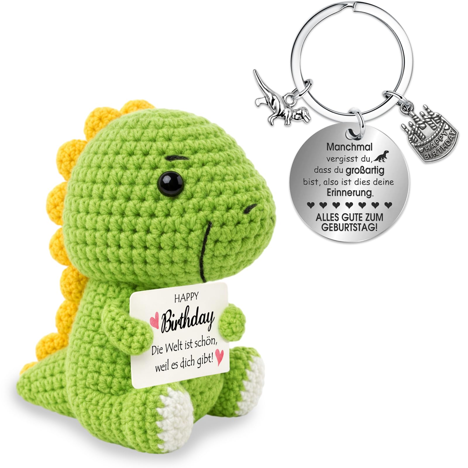 Farbeele Positive Figur und Glücksbringer-Schlüsselanhänger, Pocket Hug, MutmacherGeschenk, Gute Besserung Geschenk, Glücksbringer Prüfung Geschenk, Geburtstagsgeschenk