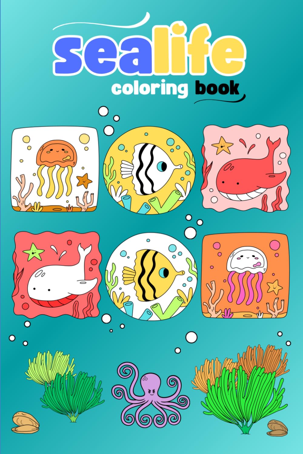 Sea Life Coloring Book