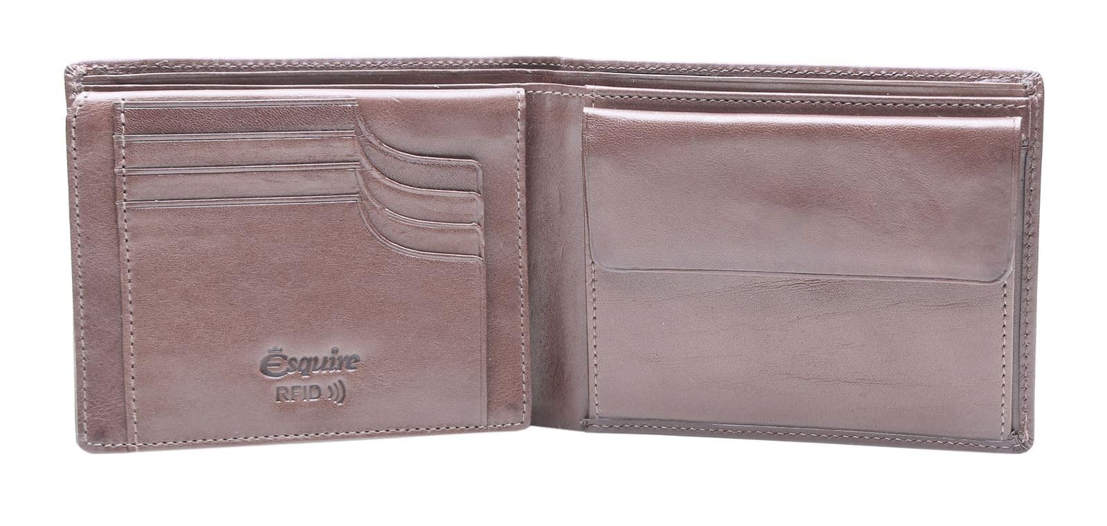 Esquire Toscana Geldbörse RFID Schutz Leder 12.5 cm