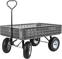 Farm-Tuff Crate Garden Wagon 800 lb Capacity 46x30in Deck Rounded Corners Model 03910