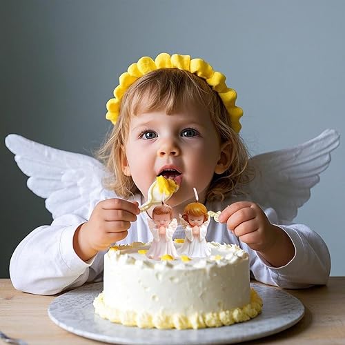 Miniatura 9 de Juego de moldes de silicona 3D para muñecas, moldes 3D de fondant de ángel para niños y niñas, para decoración de pasteles, decoración de cupcakes,