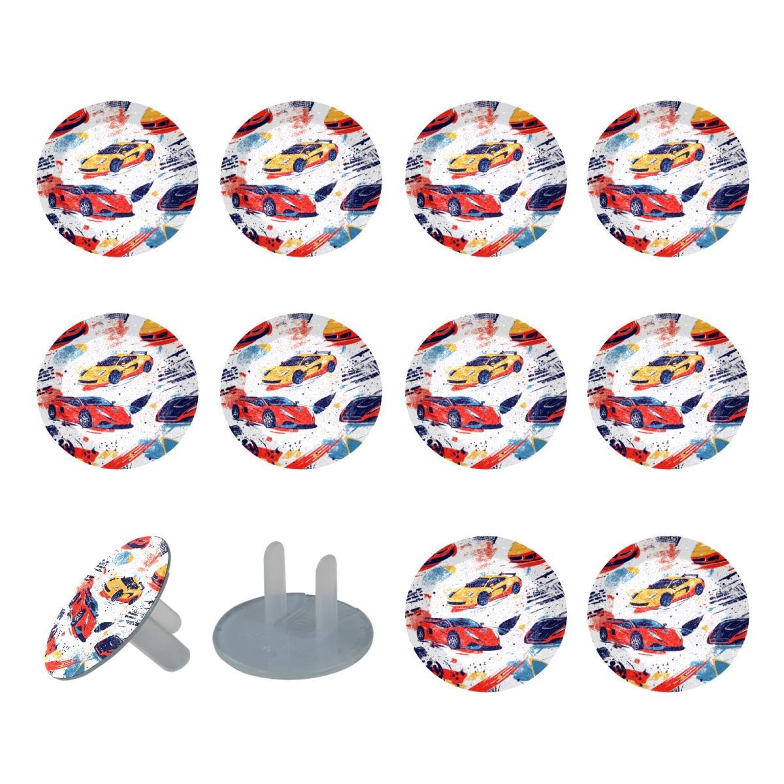 24 Pieces Car Outlet Covers Baby Child Proofing Electrical Safety Socket Protection Caps