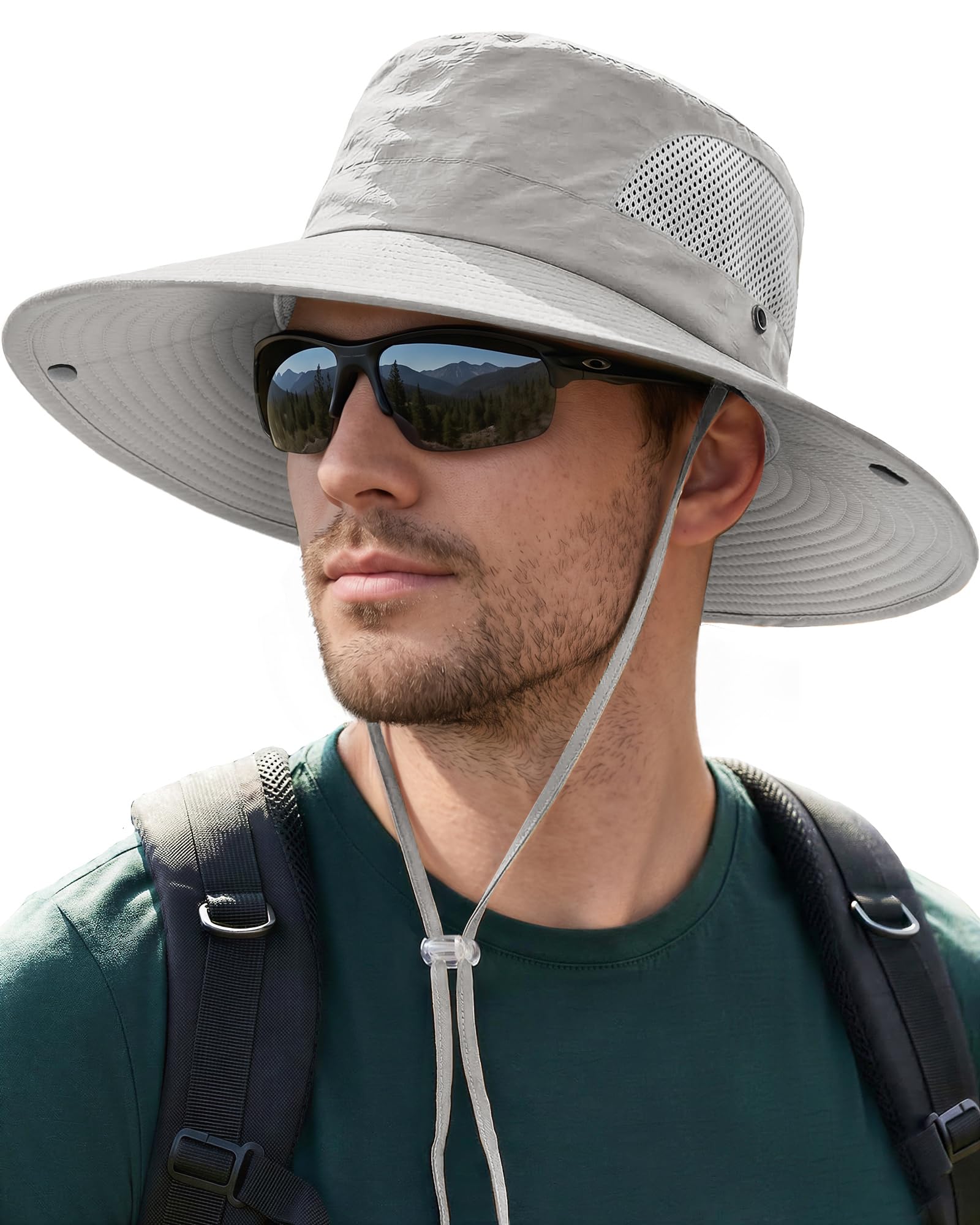 Sun Hats for Men Women UV Sun Protection Waterproof Wide Brim Bucket Hat