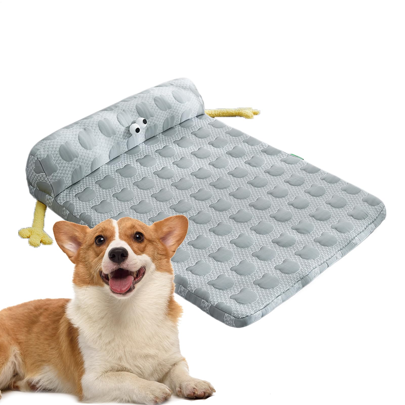 Matelas rafraîchissant pour chien lavable et antidérapant pour l'été
