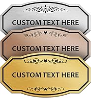 Personalized Victorian Fancy Door Sign - Custom Laser Engraved Acrylic Plaque for Office, Home, Outdoor Use