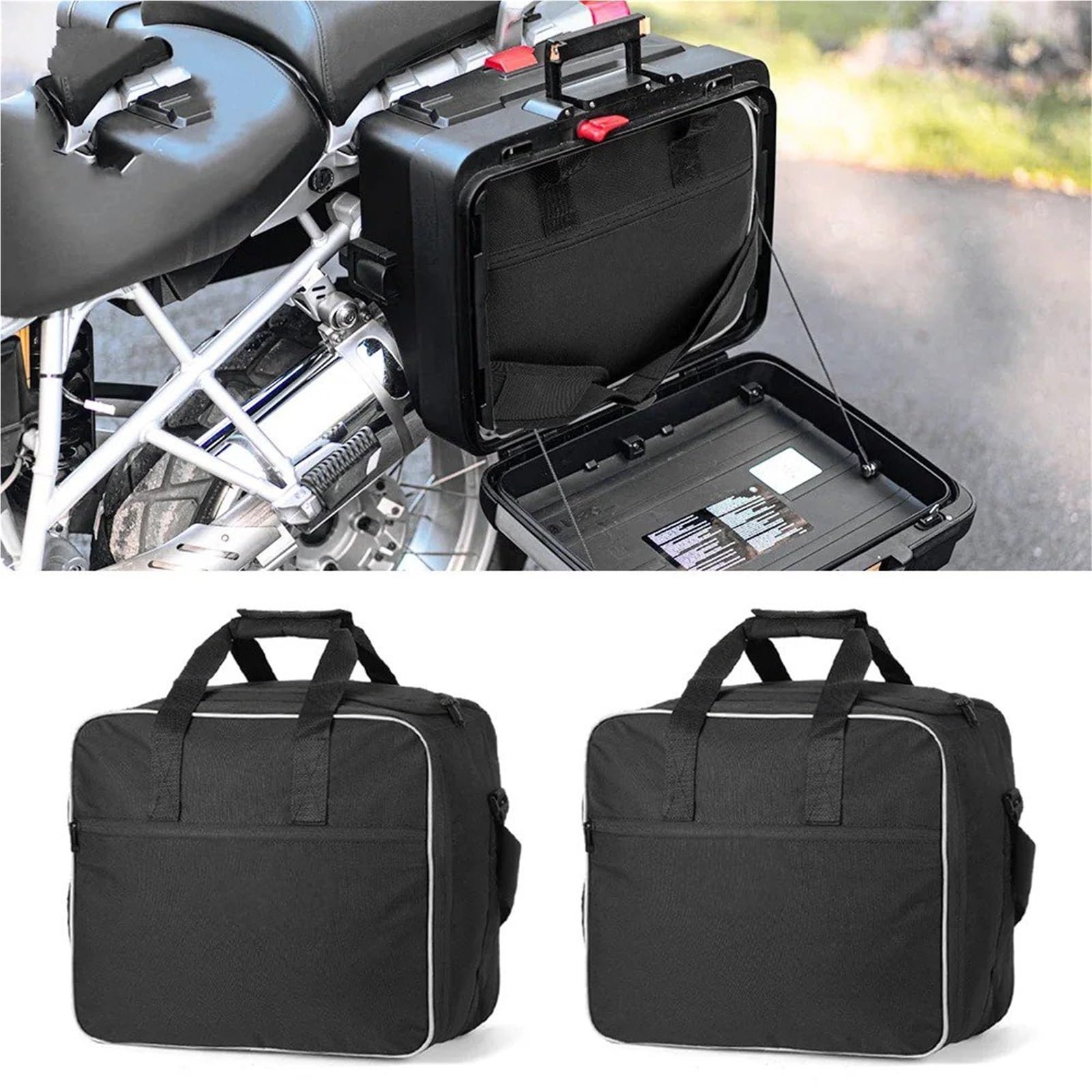 Alforjass Moto para BMW para R 1200GS LC para R1250GS para Adventure para ADV Vario Bolsas Interiores para R1200GS LC Caja Herramientas Bolsa Sillín Maletas Equipaje Bolsa Moto(3pcs Bags)