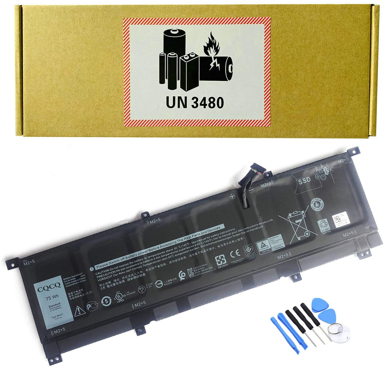 CQCQ 8N0T7 8NOT7 Battery for Dell XPS 15 9575 2-in-1 Series 15-9575-D1805TS D1605TS D2801TS D2605TS 
