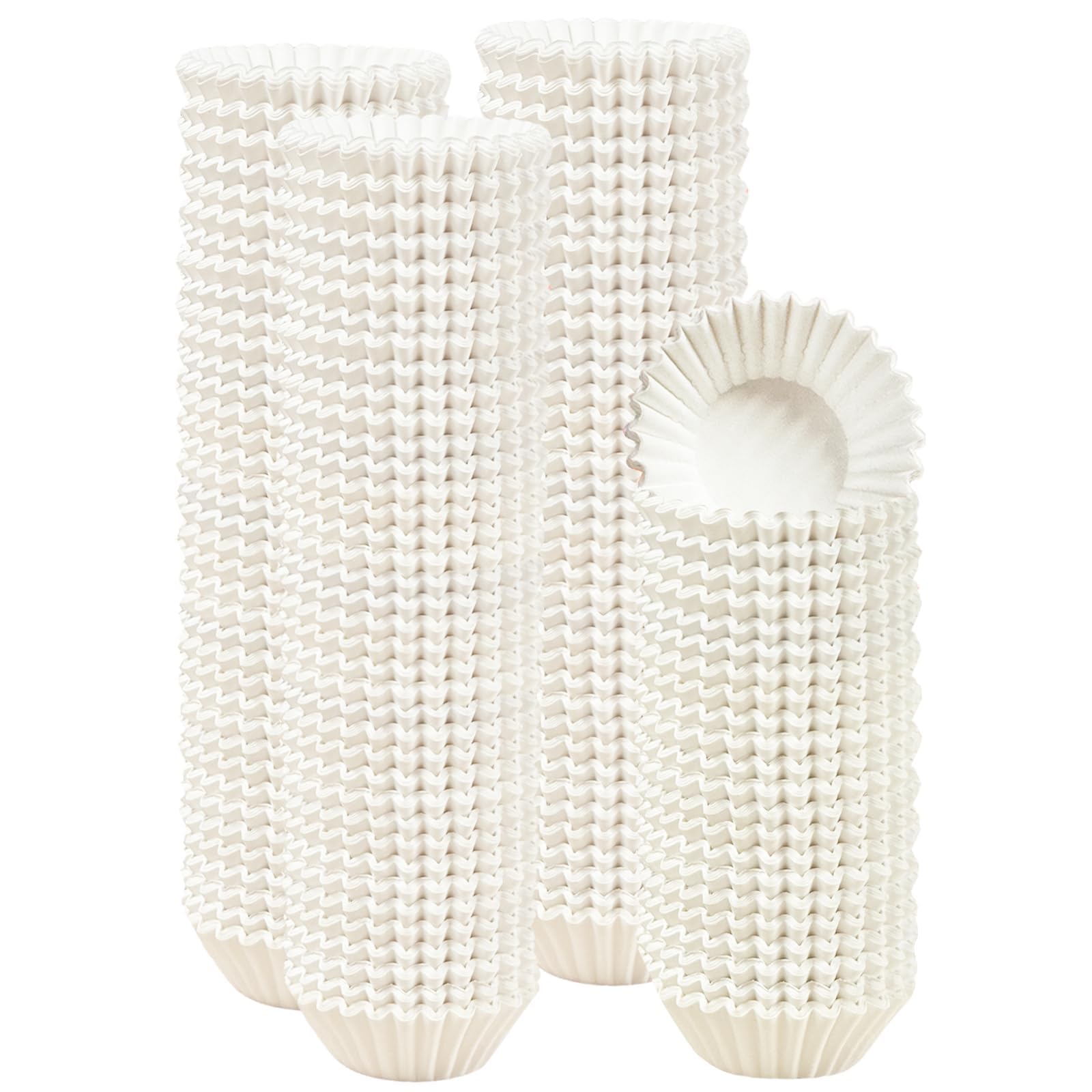 Gcardist Mini 500-Count White Cupcake Liners Muffin Liners Food Grade Baking Cups Paper No Smells (Small Size)