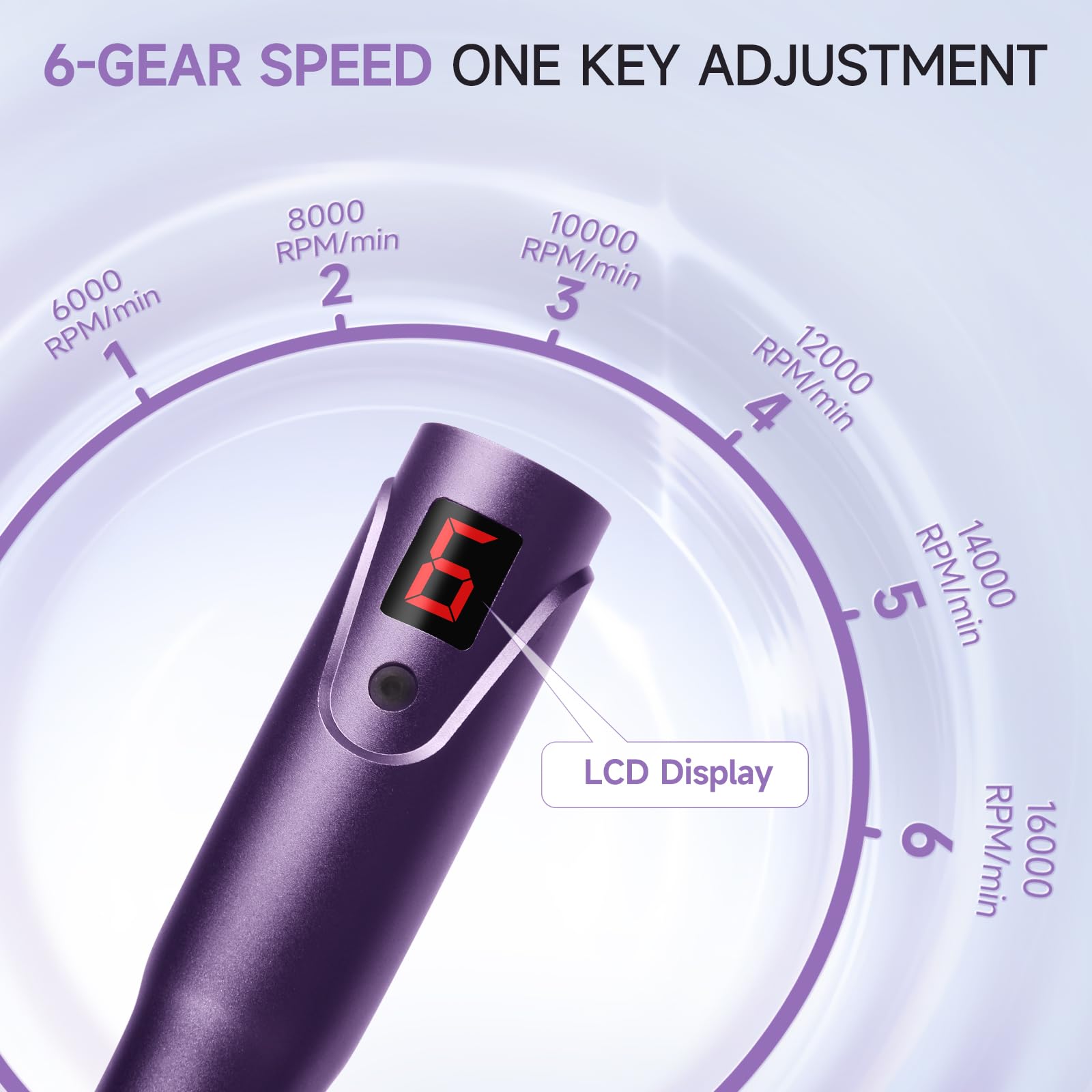 Microneedle Derma Roller Pen - Professional Microneeding 0.25 mm Derma Roller Beauty Pen - Microneedles Roller Pen for Women Men Tools (Purple)