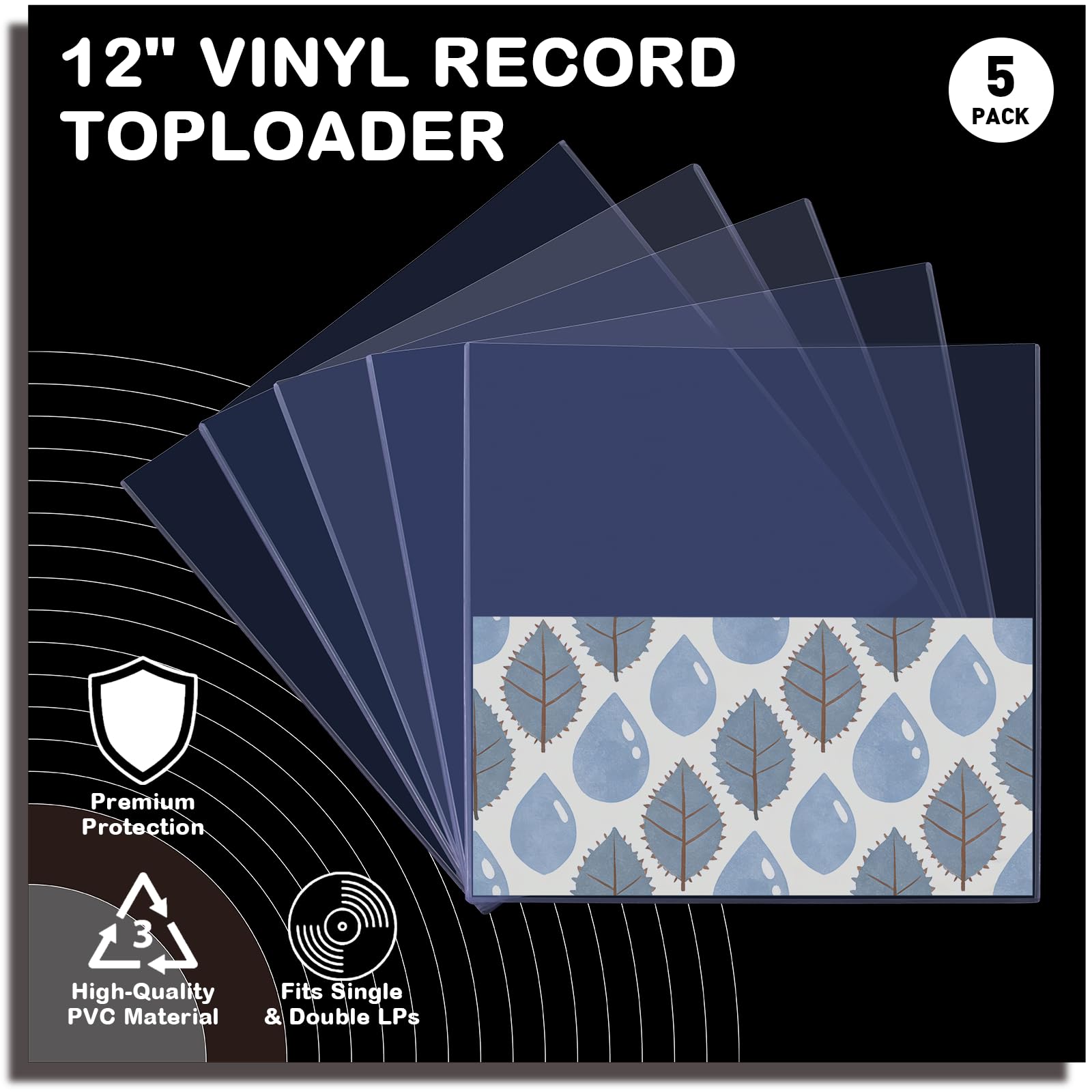 Amazon.com: 5PCS 12-Inch Vinyl Record Toploader - 7mm Rigid PVC