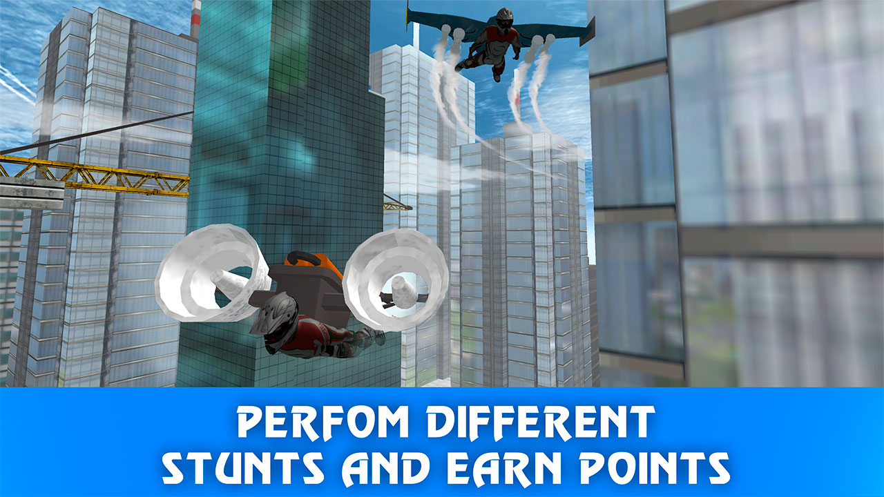 Skydiving Air Race Skyscraper Jump Extreme Stunts Jetpack Joyride